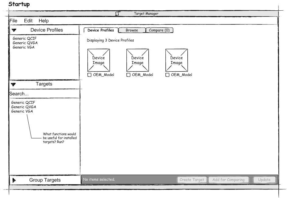 Target Manager Sketch